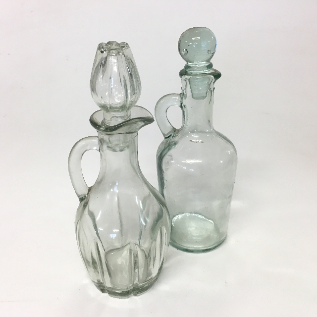 CONDIMENT BOTTLE, Assorted Glass - Small